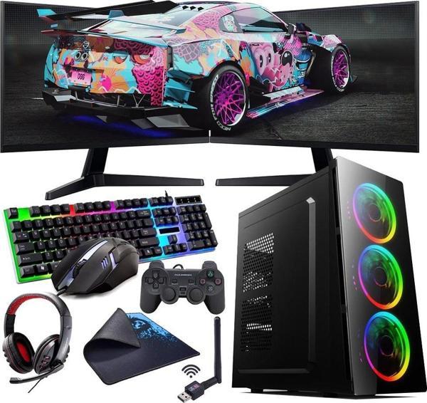 I5 10400F 16GB 240SSD 1TB HDD 8GB RTX3050 Çift 24" Monitörlü (Gaming SET) - Image 1