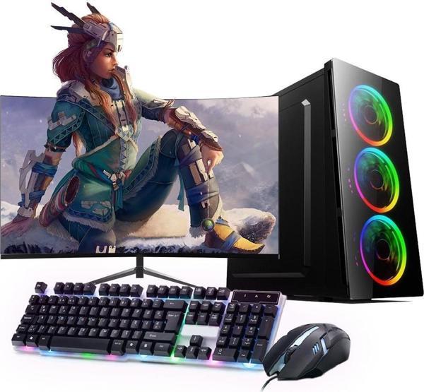 I5 11400F 16GB 480SSD 4GB GTX1050TI 24" Monitörlü (Gaming SET) - Image 1
