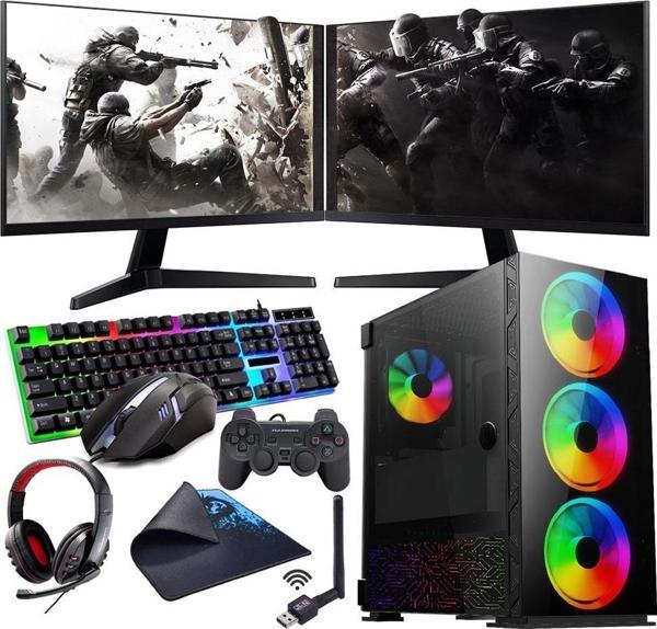 INTEL i3 13100F 16GB 1TB M2 12GB RTX3060 Çift 24" Mon. (Gaming SET) - Image 1