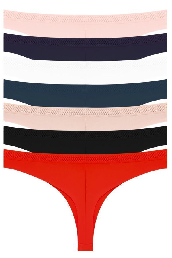 Basic Lazer Kesim File Lastikli Brezilya Külot 7'li Paket - Image 1