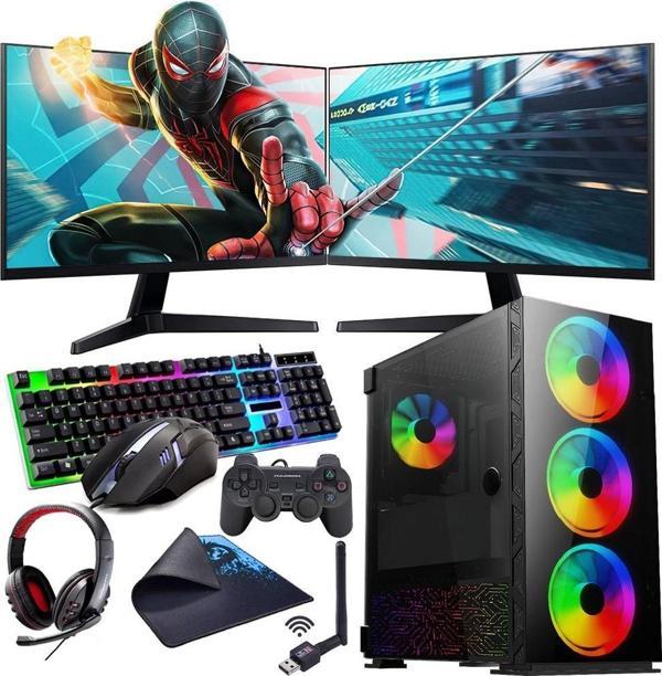 INTEL i7 13700F 16GB 1TB M2 4GB GTX1650 Çift 24" Mon. (Gaming SET) - Image 1