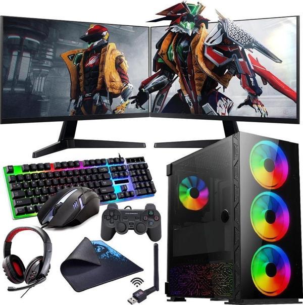 INTEL i7 13700F 16GB 1TB M2 8GB RTX3050 Çift 24" Mon. (Gaming SET) - Image 1