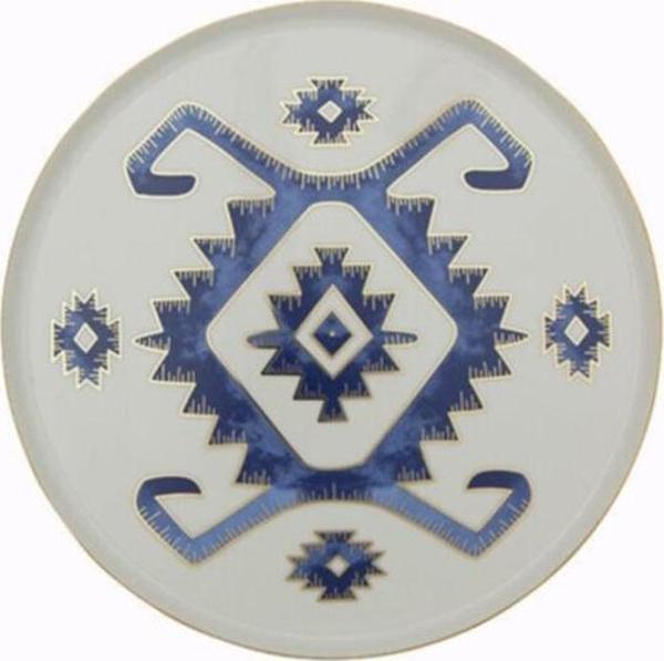 Porland Arabesque Desen Düz Tabak 18cm - Image 1
