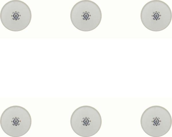 Porland Arabesque Desen Düz Tabak 21cm 6'lı - Image 1