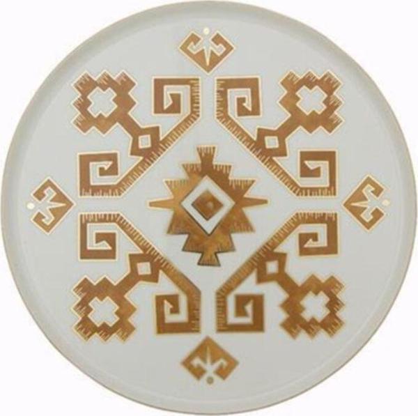 Porland Arabesque Desen Düz Tabak 27cm - Image 1