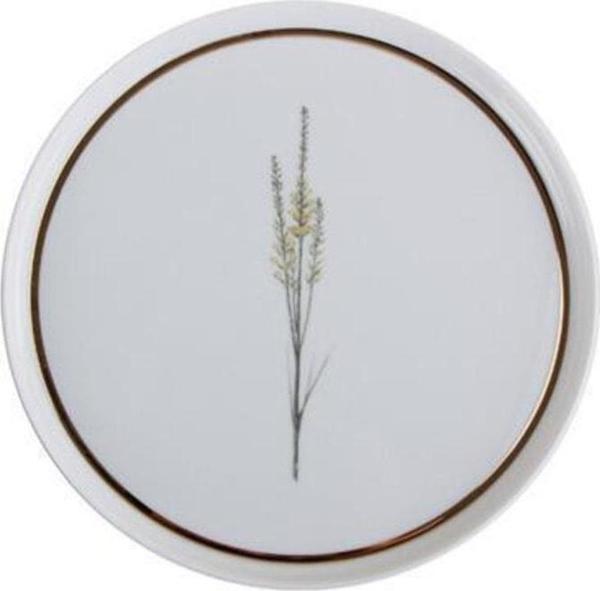 Porland Botanical Desen2nolu Düz Tabak 1 Adet 21cm - Image 1