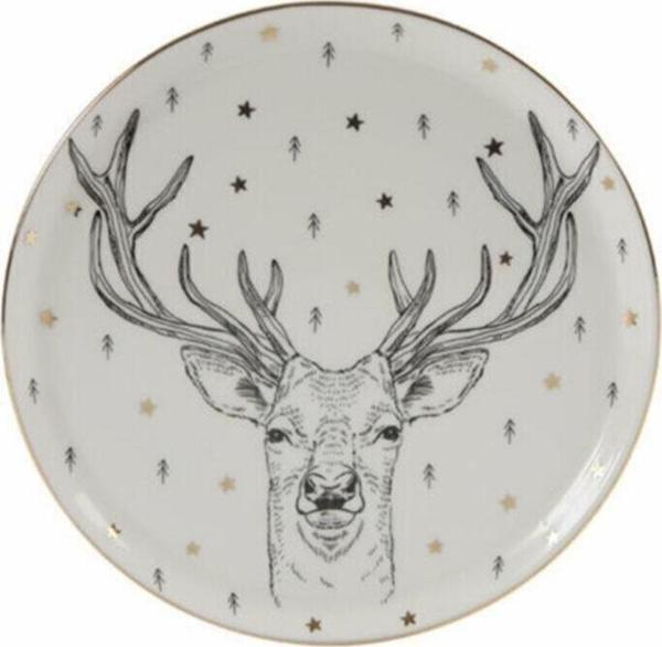 Porland Forest Deer Düz Tabak 20cm - Image 1