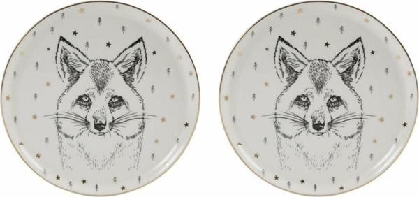 Porland Forest Fox Düz Tabak 20cm 2'li - Image 1