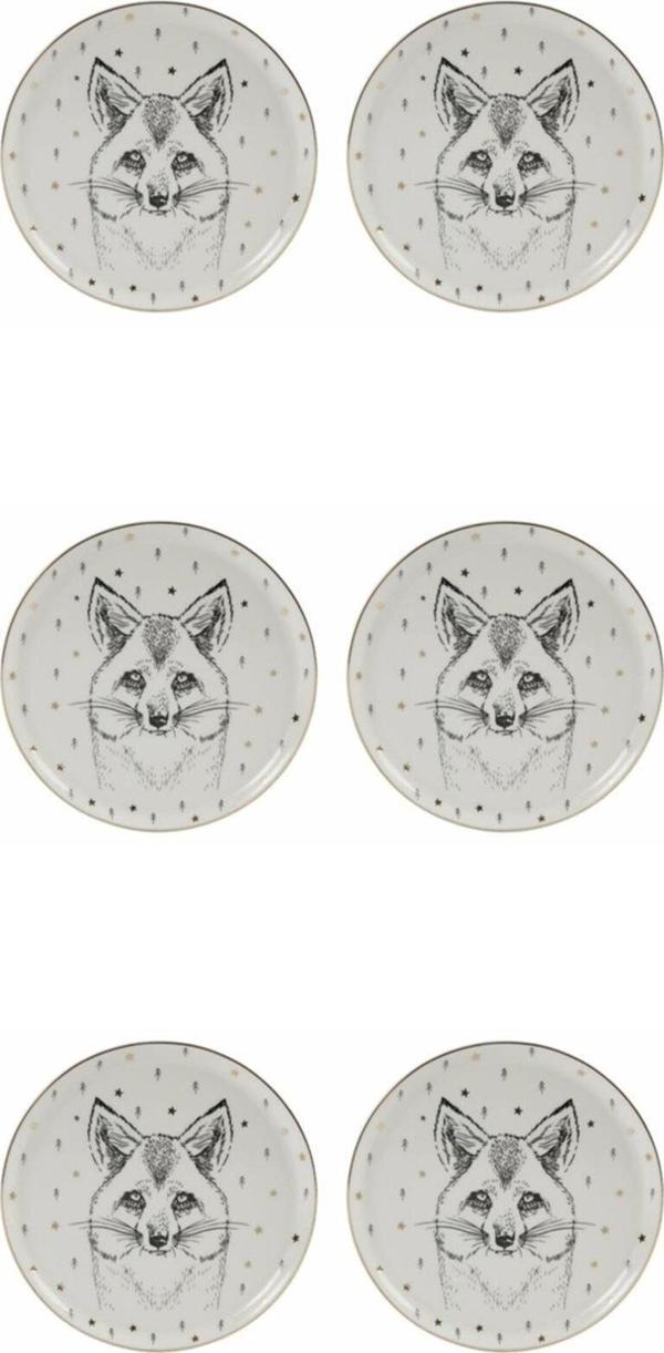 Porland Forest Fox Düz Tabak 20cm 6'lı - Image 1