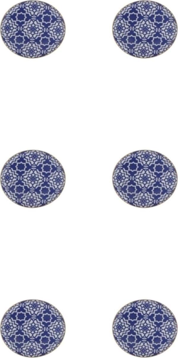 Porland Morocco Desen Mor Düz Tabak 20cm 6'lı - Image 1