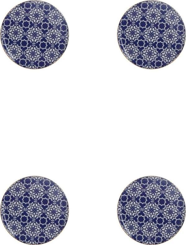 Porland Morocco Desen Mor Düz Tabak 28cm 4'lü - Image 1