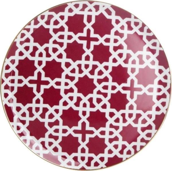 Porland Morocco Desen5 Fuşya 28cm Yemek Tabağı - 162928 - Image 1