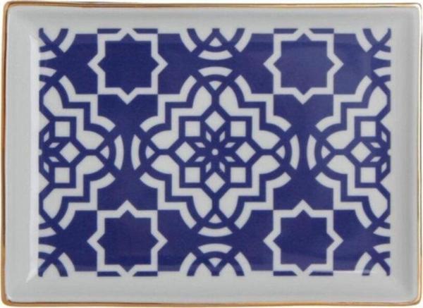 Porland Morocco Kahvaltı Tabağı Desen7 Mor 18x13cm - Image 1