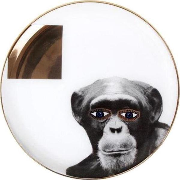Porland Wild Life Monkey Düz Tabak 20cm - Image 1
