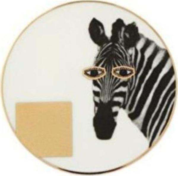 Porland Wild Life Zebra Bardak Altlığı 10 Cm - Image 1