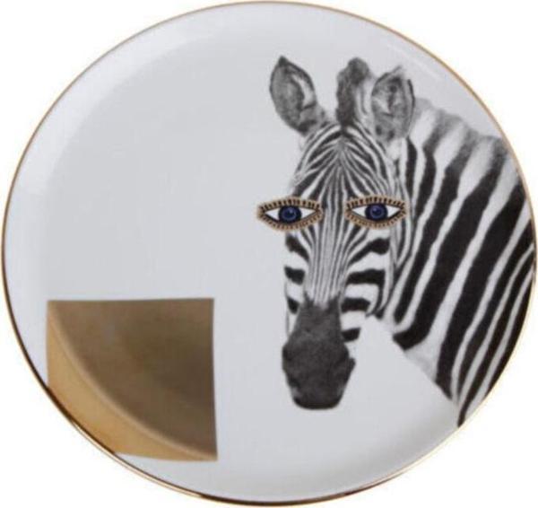 Porland Wild Life Zebra Düz Tabak 20 Cm - Image 1