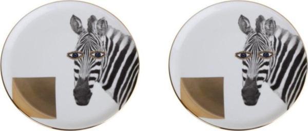 Porland Wild Life Zebra Düz Tabak 20cm 2'li - Image 1