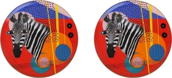 Porland Wild Life Zebra Düz Tabak 28cm 2'li - Image 1