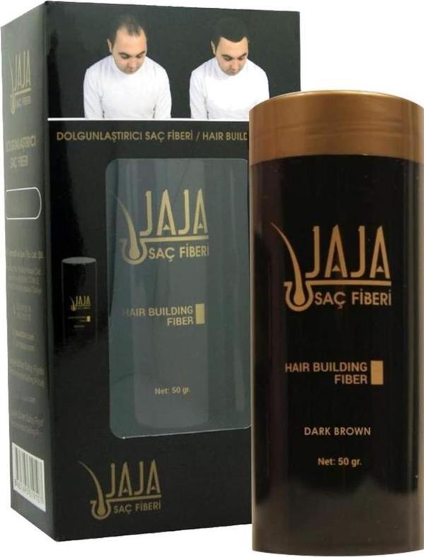 Jaja Fibers Dolgunlaştırıcı saç fiberi DARK BROWN(KOYU KAHVE)50gr - Image 1