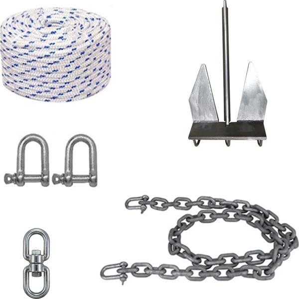 Ocean Marine Tekne ve Şişme Bot İçin Danfort Çapa ,Çıpa Seti 5KG - Image 1