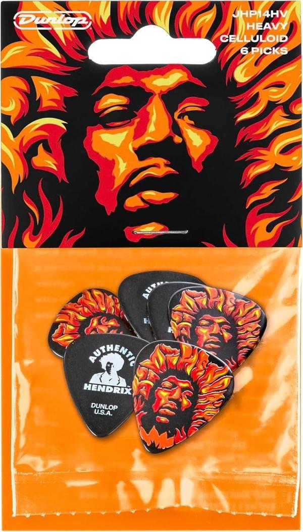 Jim Dunlop JHP14HV Hendrix Gitar Penası Voodoo Fire 6'lı Paket  - Image 1