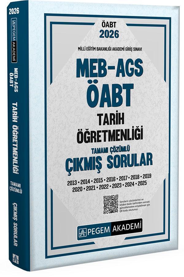 2026 MEB AGS ÖABT Tarih Öğretmenliği Tamamı Çözümü Çıkmış Sorular - Pegem Akademi Yayıncılık - Image 1