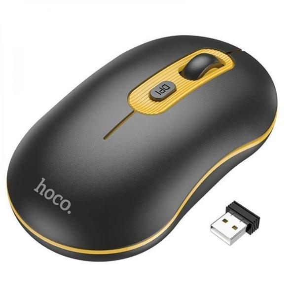 HOCO GM21 Platinium 1600dPi 2.4G Bluetooth Kablosuz Optik Mouse Siyah - Image 1
