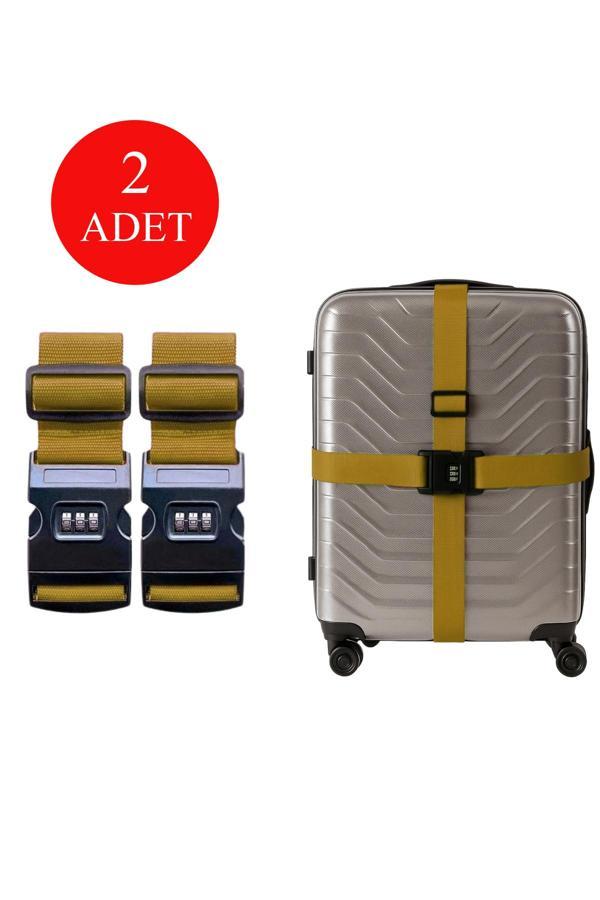 Louisiana Polo 2'li Unısex Şifreli Valiz Kemer Sarı 2008 - Image 1