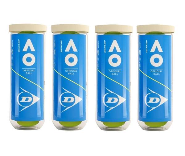 Dunlop Australian Open 3'lü 4 Kutu Tenis Topu - Image 1