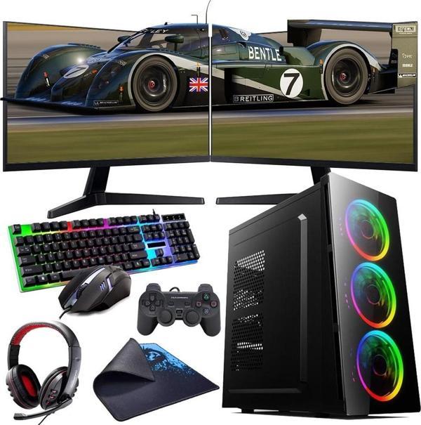 INTEL I5 12400F 16GB 480SSD 8GB RTX3050 Çift 24" Monitörlü (Gaming SET) - Image 1