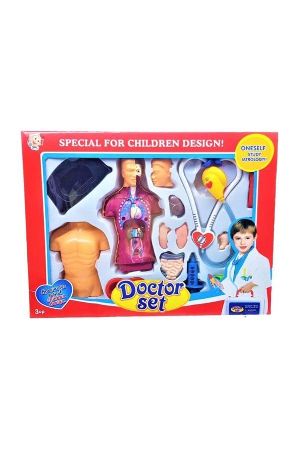 Anatomi İnsan Vücudu Doktor Oyun Seti 18 Parça Eğitici Anatomik Öğrenme Oyuncağı - Image 1