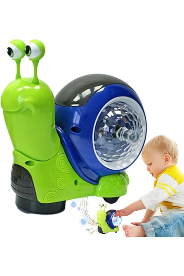 Boratila Toys Emeklemeye Yardımcı Işıklı Ve Müzikli Salyangoz (Yeşil) - Image 1