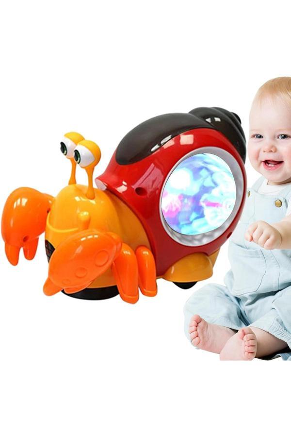 Boratila Toys Emeklemeye Yardımcı Işıklı Ve Müzikli Yengeç (Kırmızı) - Image 1