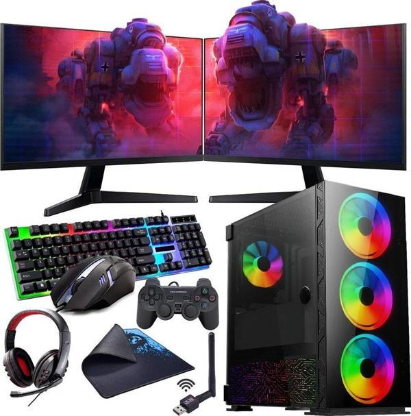INTEL I5 13400F 16GB 1TB M2 4GB GTX1650 Çift 24" Mon. (Gaming SET) - Image 1