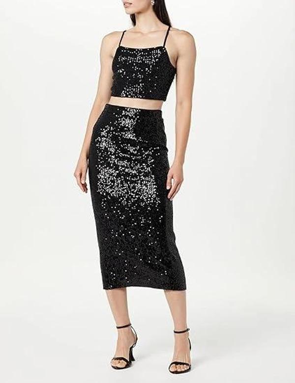 Payetli Uzun Kalem Etek 80 cm - Image 1