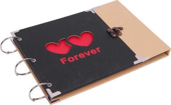 Forever Albüm Kilitli Kalp Modeli Resim Çerçeveli Hediyelik - Image 1