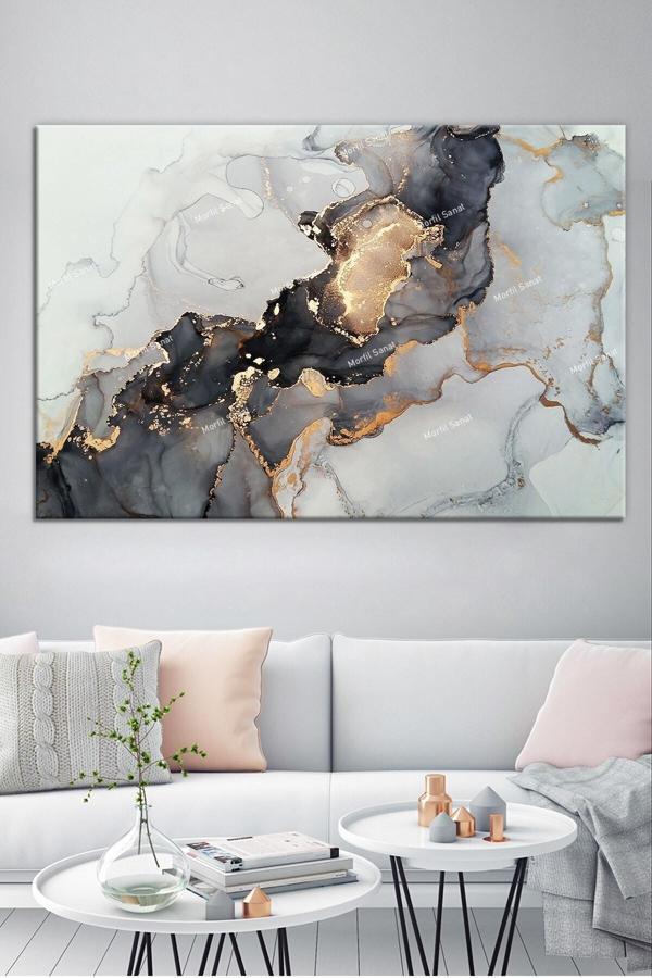 Morfil Sanat Atölyesi Renklerin Dansı Soyut Sanatsal Kanvas Tablo (8 Farklı Ölçü) - Image 1