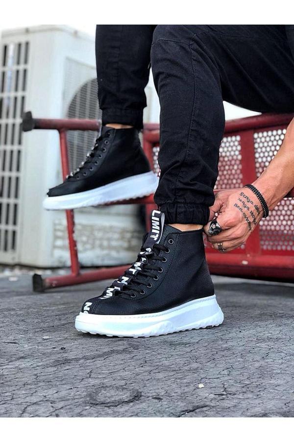 Wagoon WG03 Siyah Casual Erkek Yarım Bilek Bot - Image 1