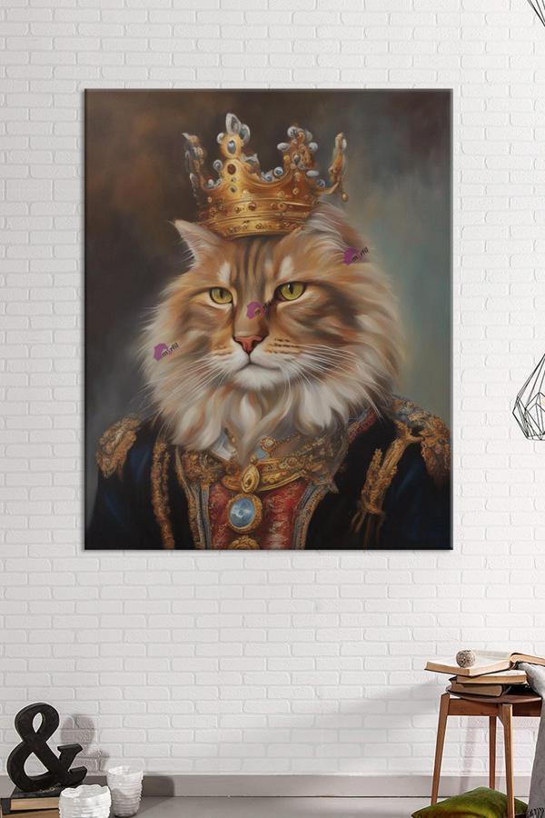 Morfil Sanat Atölyesi Sevimli Tarz Kediler Senin Kedin Hangi Tarz Sevimli Patiler Kanvas Tablo (8 Farklı Ölçü) - Image 1