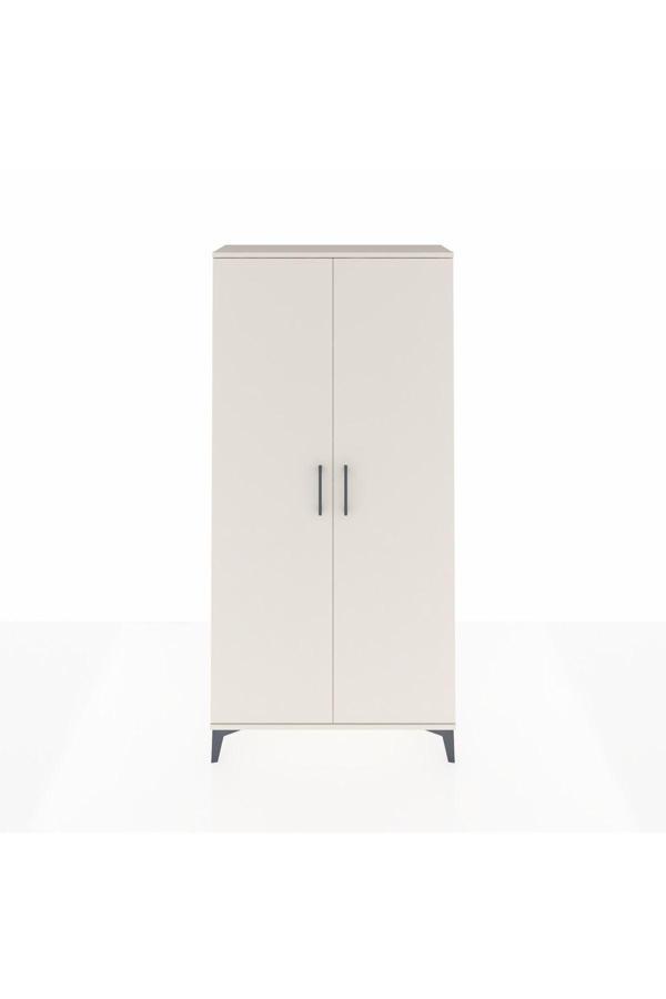 Dienni Arges Dolap 4 Raflı 2 Kapaklı 88 x 30 x 182 cm Aytaşı - Aytaşı - Image 1