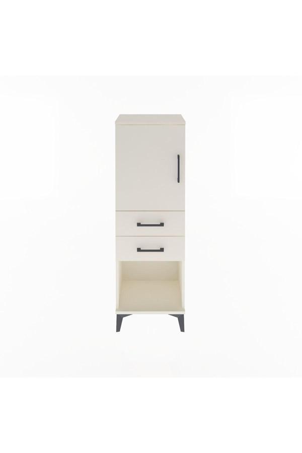 Arges Dolap 2 Raflı 2 Çekmeceli Tek Kapaklı 44x30x134 Aytaşı-Aytaşı - Image 1