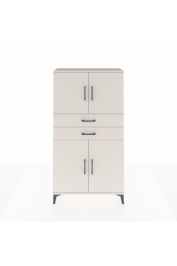 Arges Dolap 3 Raflı 2 Çekmeceli 4 Kapaklı 88x30x163 Aytaşı-Aytaşı - Image 1