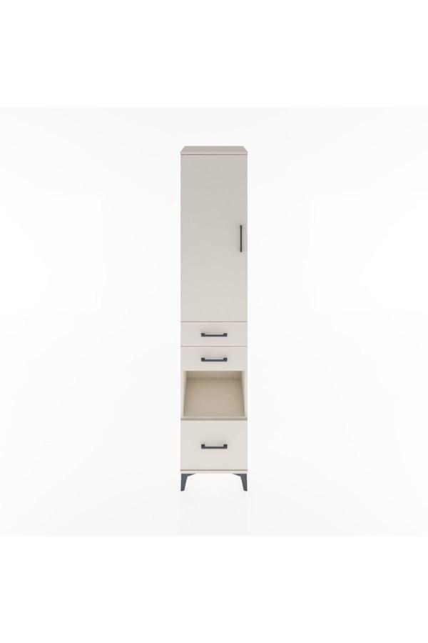 Hyperion Dolap 3 Raflı 3 Çekmeceli Tek Askılı 44x44x221 Aytaşı-Aytaşı - Image 1