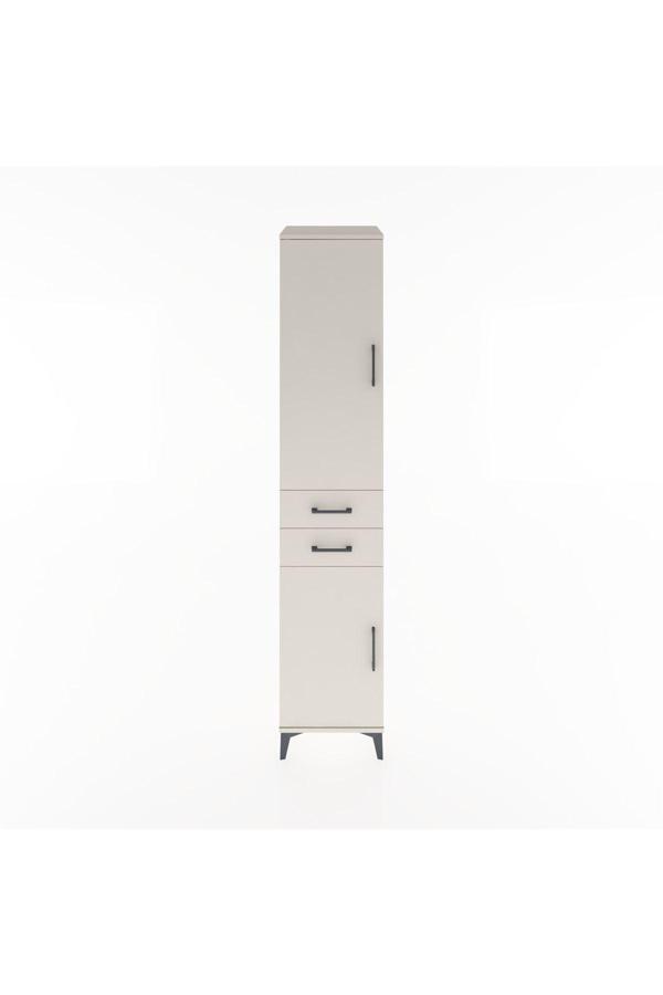 Hyperion Dolap 4 Raflı 2 Çekmeceli 2 Kapaklı 44x44x221 Aytaşı-Aytaşı - Image 1