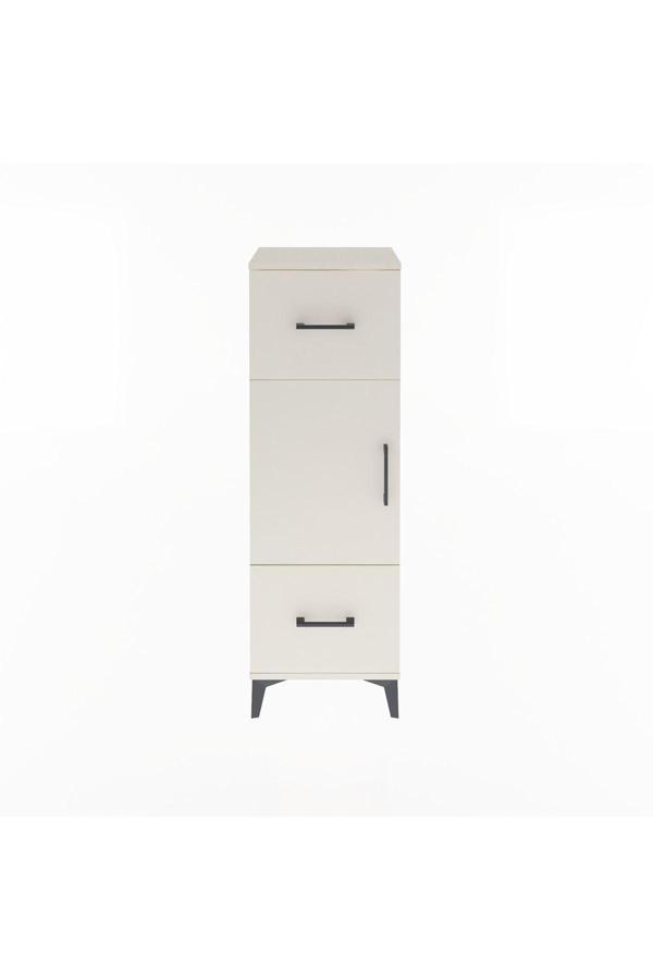 Arges Dolap 2 Raflı 2 Çekmeceli Tek Kapaklı 44x30x134 Aytaşı-Aytaşı - Image 1