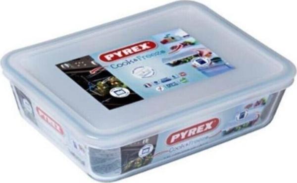 Pyrex Dikdörtgen Kapaklı Saklama Kabı 1,5 Lt - Image 1