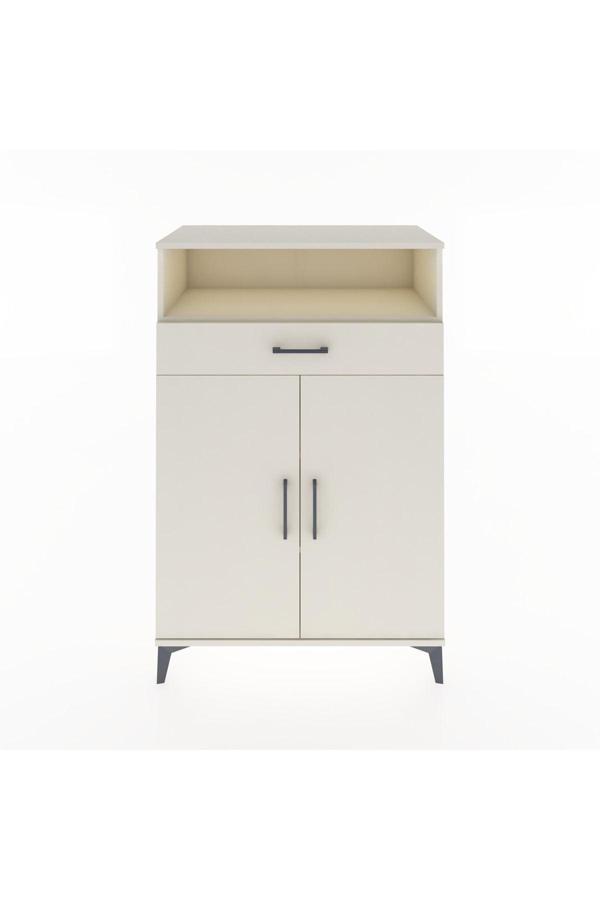 Hyperion Dolap 3 Raflı Tek Çekmeceli 2 Kapaklı 88x44x134 Aytaşı-Aytaşı - Image 1