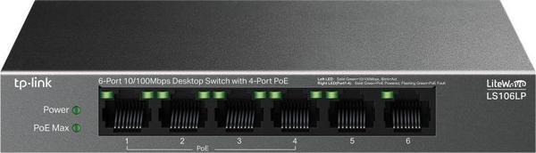 Tp-Link LS109P 9 Port 10-100 Mbps 8 Port Poe+ 10-100 Mbps Switch Metal Kasa - Image 1