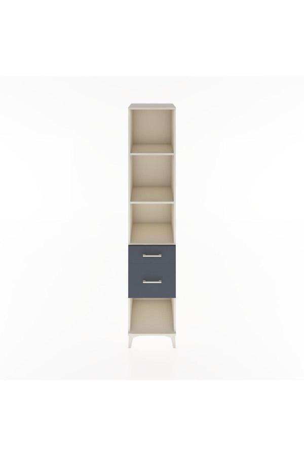 Hyperion Dolap 3 Raflı 2 Çekmeceli 44x44x221 Aytaşı-Antrasit - Image 1