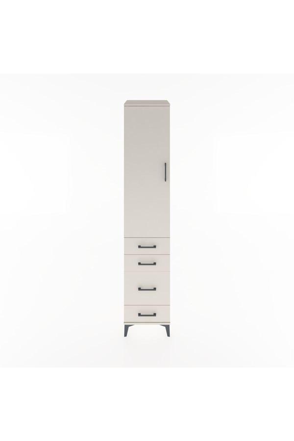 Hyperion Dolap 2 Raflı 4 Çekmeceli Tek Askılı 44x44x221 Aytaşı-Aytaşı - Image 1